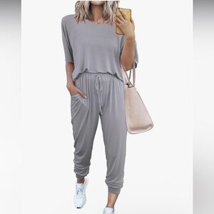 Women's Gray Two-Piece Set